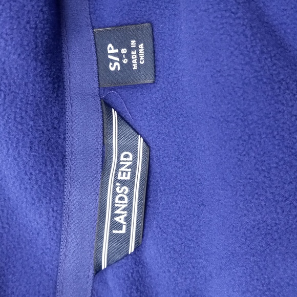 L.L.Bean Vibrant Concord (Purple) Long Sleeve, 1/4 Zip Up, Fleece PullOver - Picture 6 of 11